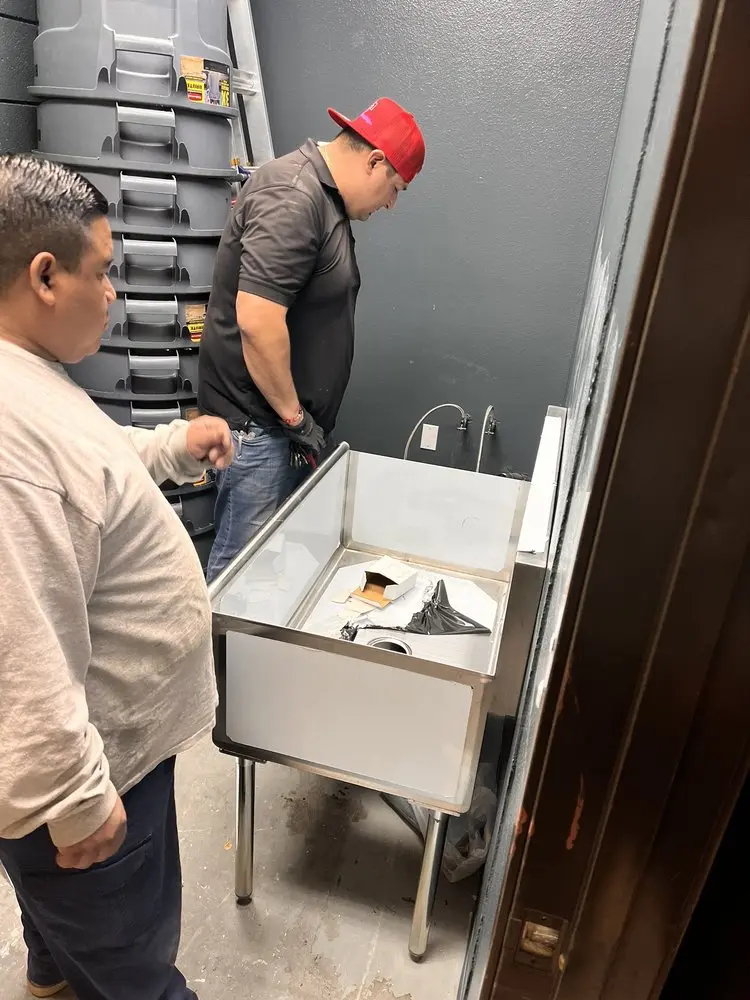 Commercial plumbing and sink installation in Fairmount